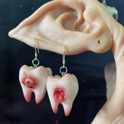 Tooth & Terror Resin Earrings