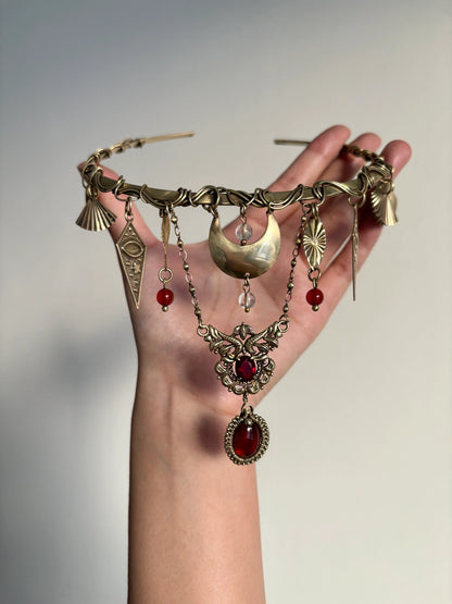 Cleopatra-style Vintage Brass Choker