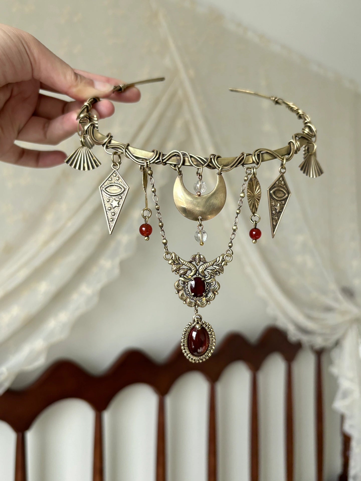 Cleopatra-style Vintage Brass Choker