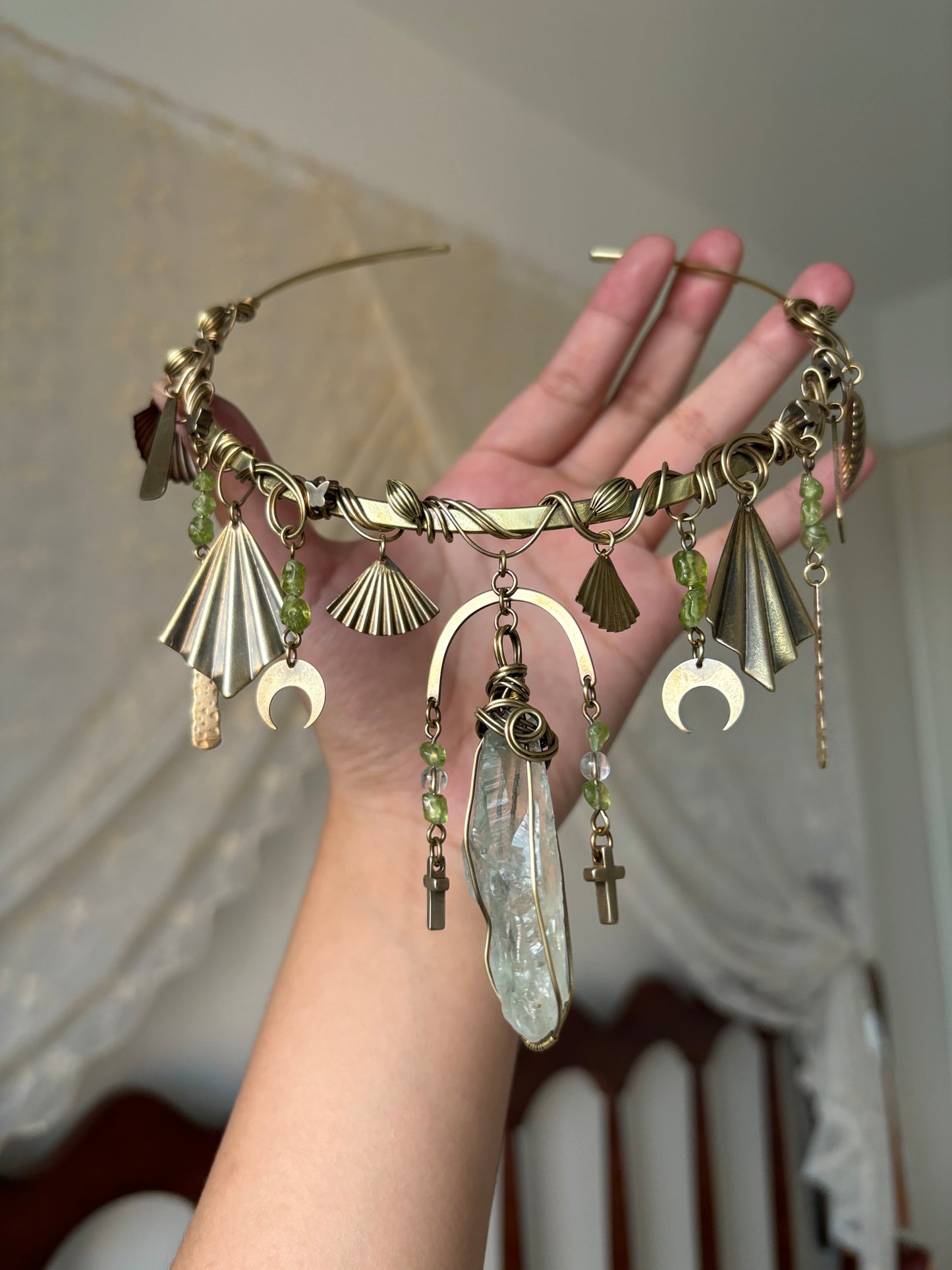 Cleopatra-style Vintage Brass Choker