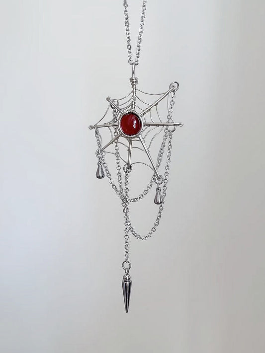 Spider Web Necklace