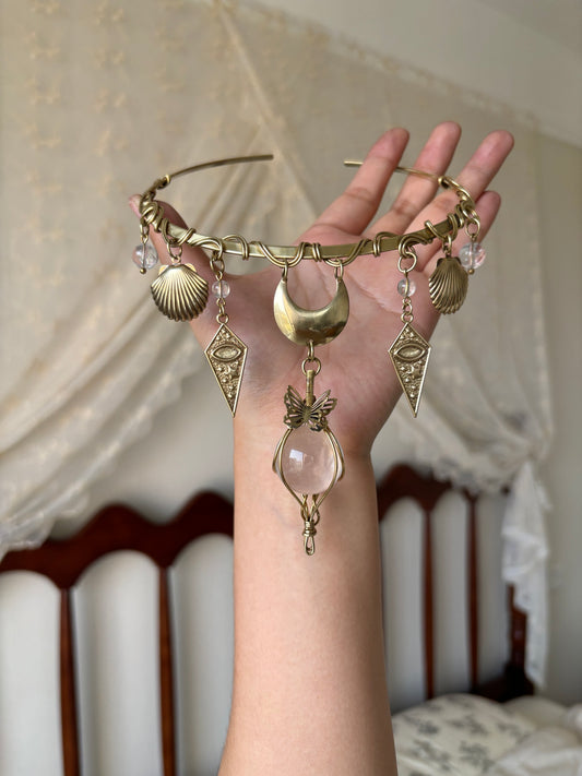 Cleopatra-style Vintage Brass Choker