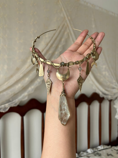 Cleopatra-style Vintage Brass Choker