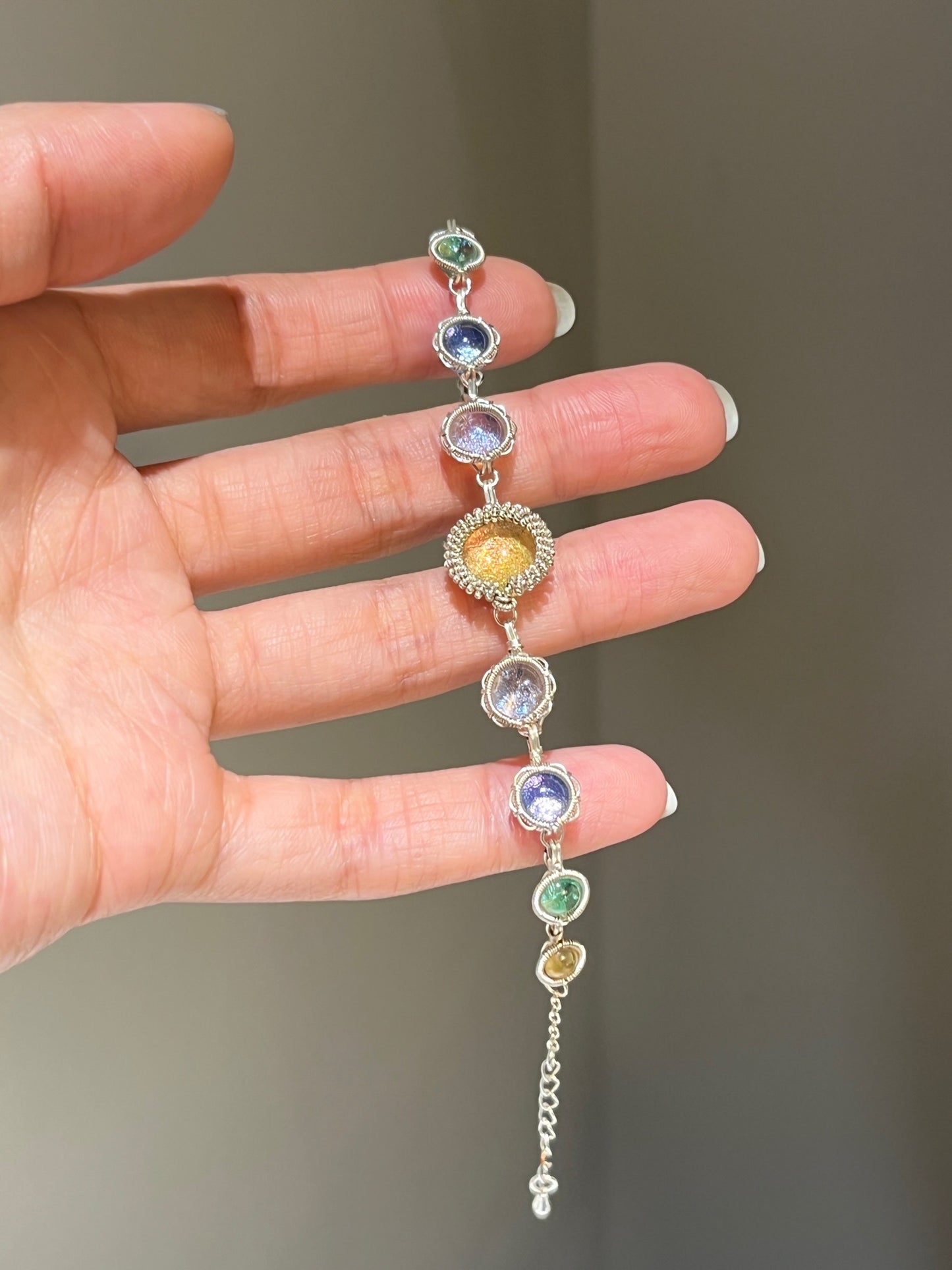 Handcrafted Fused Glass Wire-wrapping Series
