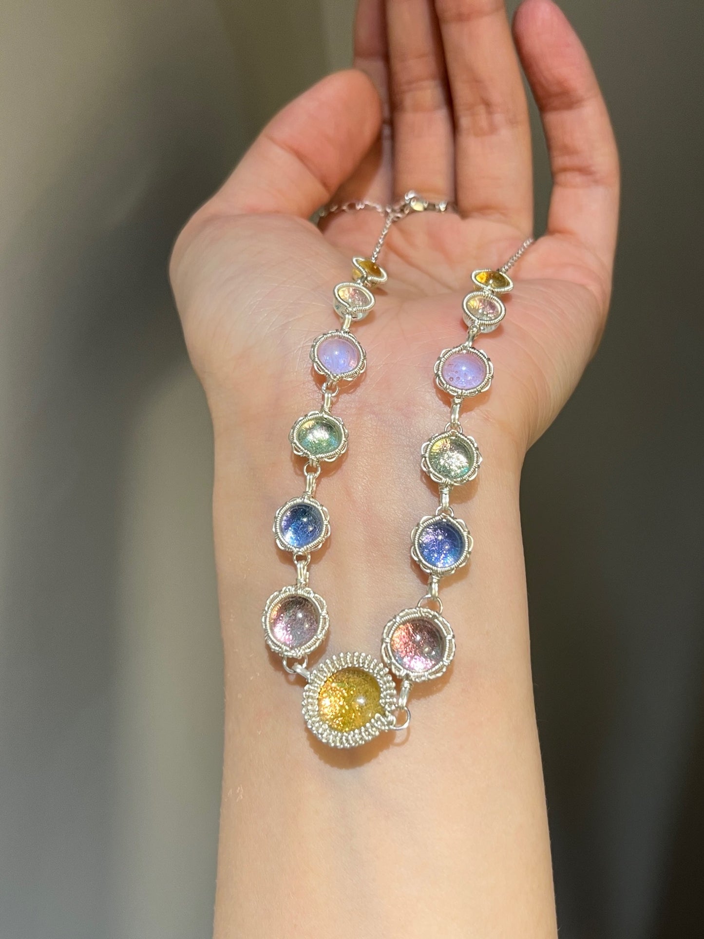Handcrafted Fused Glass Wire-wrapping Series