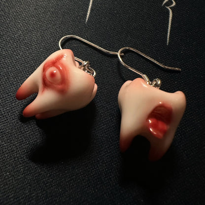 Tooth & Terror Resin Earrings