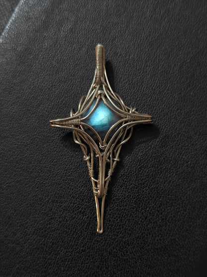 Stellar Edge Labradorite Pendant Necklace