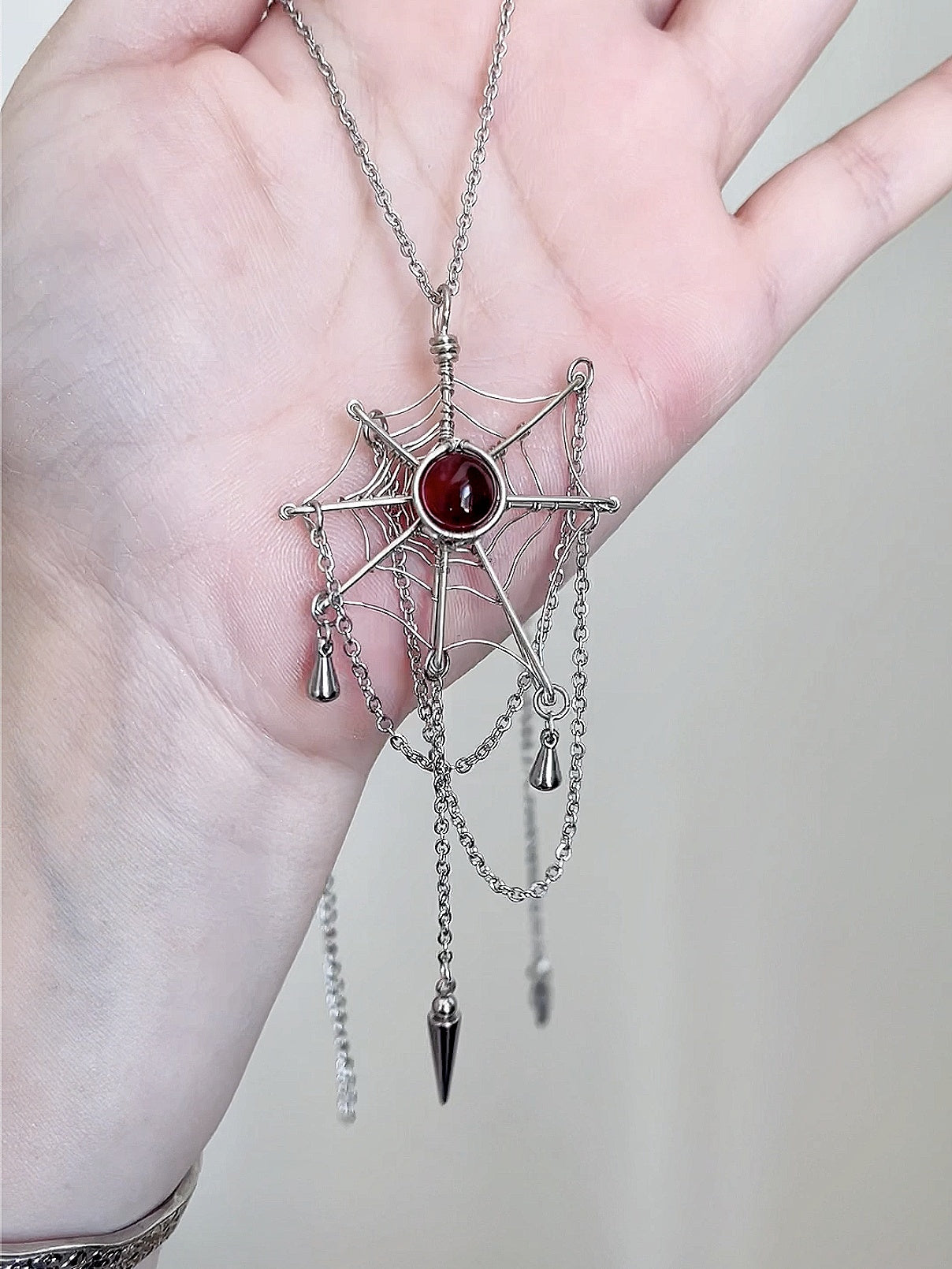 Spider Web Necklace