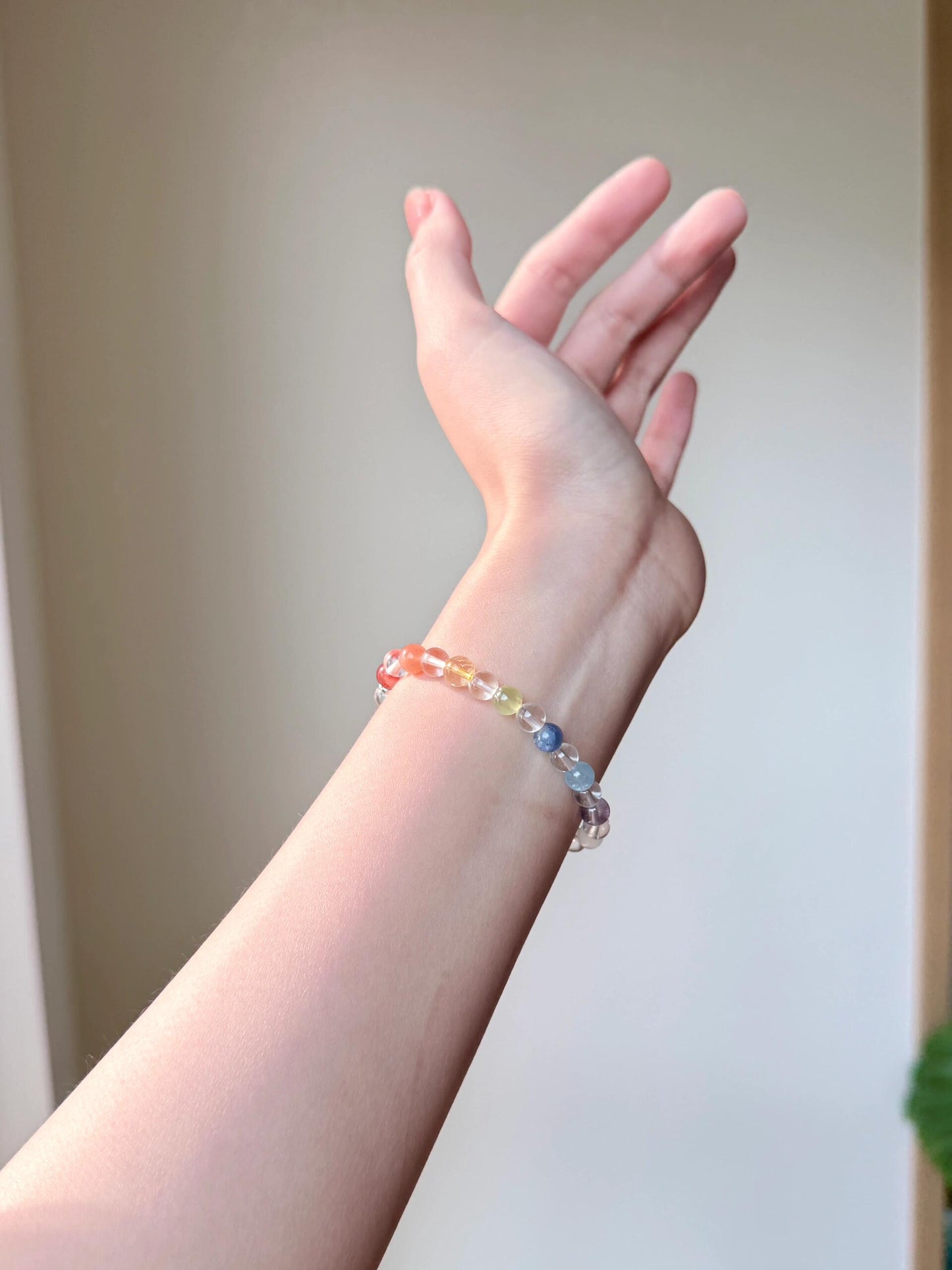 Agarwood Skittles Quartz Crystal Bracelet