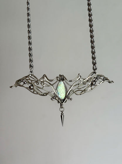 Bat-Winged Enchantment Pendant Necklace
