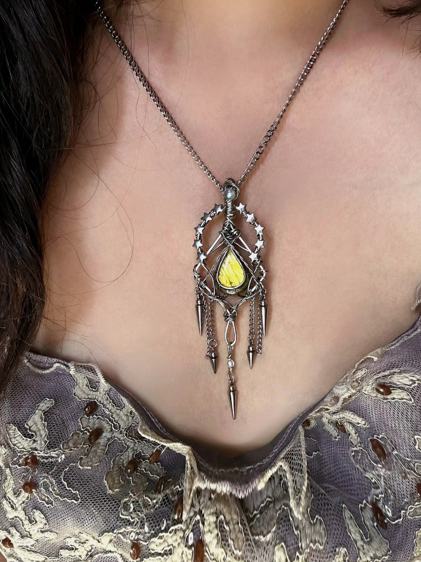 Star-Sun Confluence Pendant Necklace