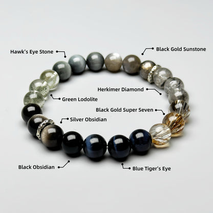 Wasteland Chic Series Quartz Crystal Bracelet
