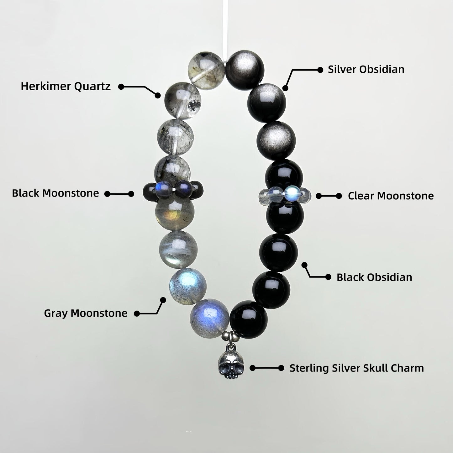 Wasteland Chic Series Quartz Crystal Bracelet