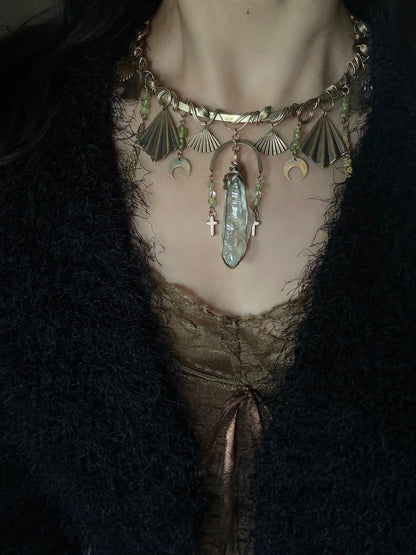Cleopatra-style Vintage Brass Choker
