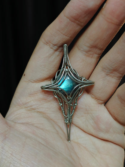 Stellar Edge Labradorite Pendant Necklace