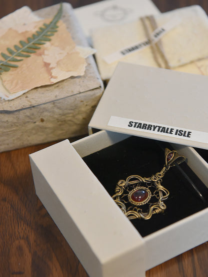 Victorian Filigree Paste Antique Pendant Necklace