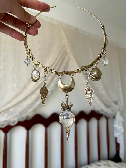 Cleopatra-style Vintage Brass Choker