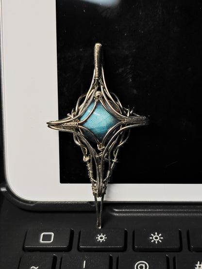 Stellar Edge Labradorite Pendant Necklace