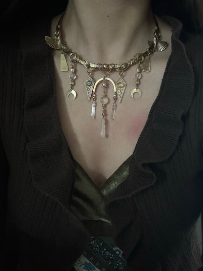 Cleopatra-style Vintage Brass Choker
