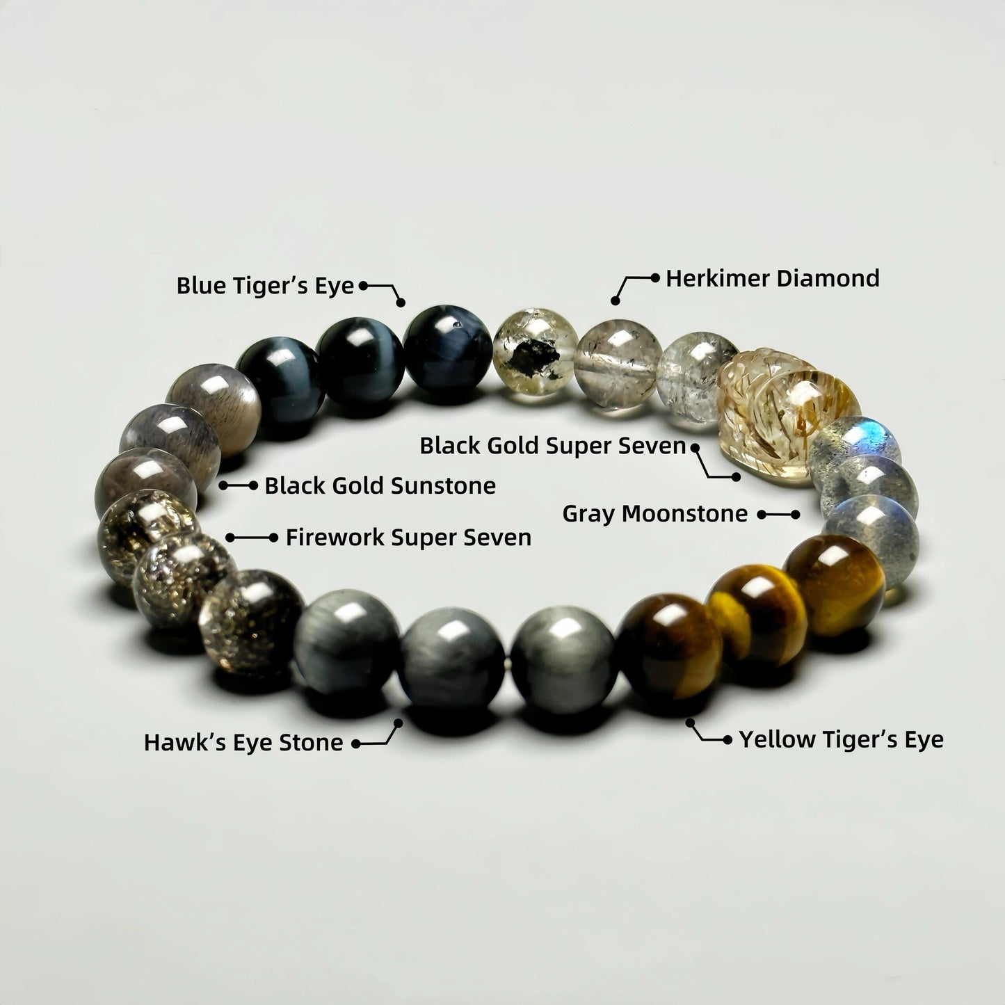 Wasteland Chic Series Quartz Crystal Bracelet