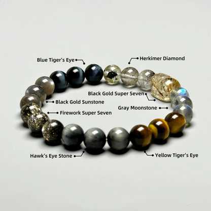 Wasteland Chic Series Quartz Crystal Bracelet