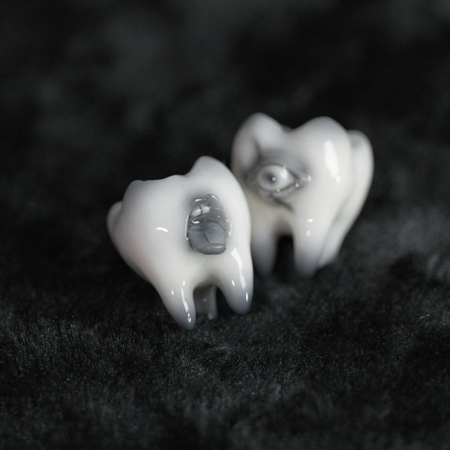 Tooth & Terror Resin Earrings