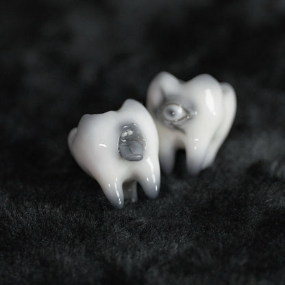 Tooth & Terror Resin Earrings