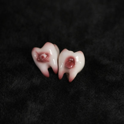 Tooth & Terror Resin Earrings