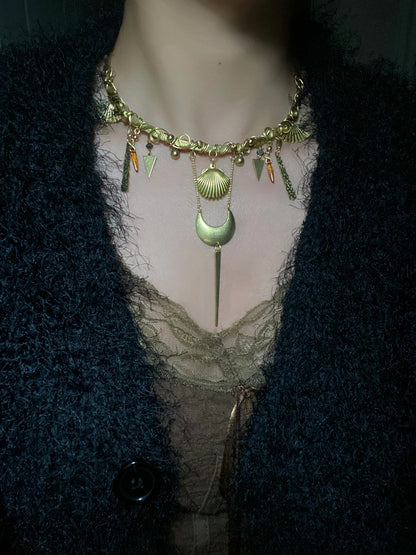 Cleopatra-style Vintage Brass Choker