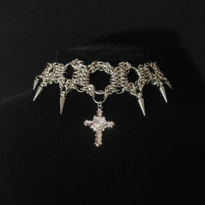 Handmade Chainmail 1012 Choker Necklace