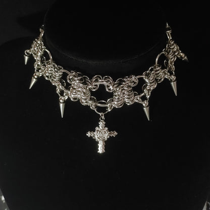 Handmade Chainmail 1012 Choker Necklace