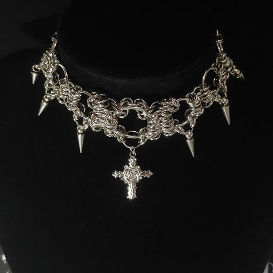 Handmade Chainmail 1012 Choker Necklace