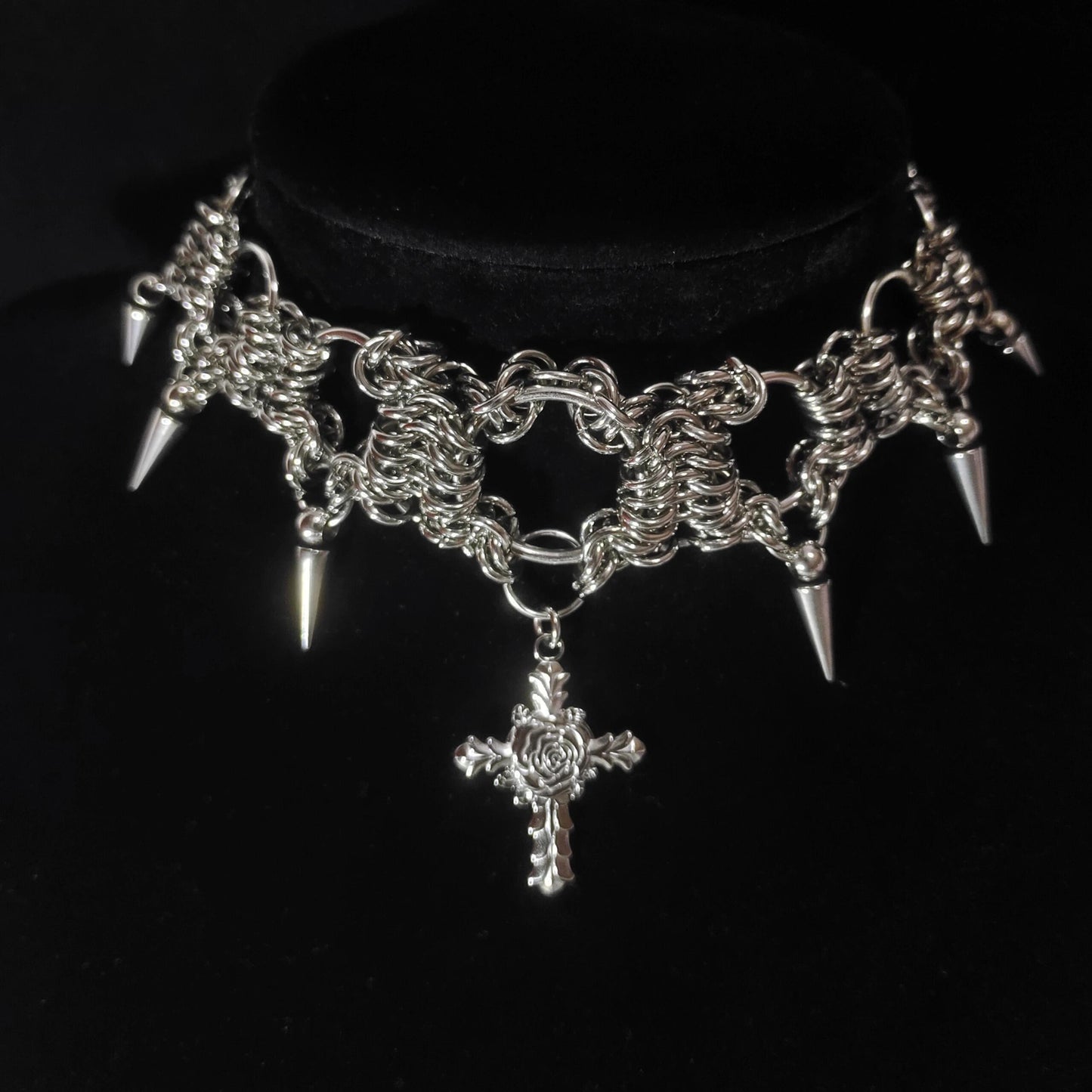 Handmade Chainmail 1012 Choker Necklace