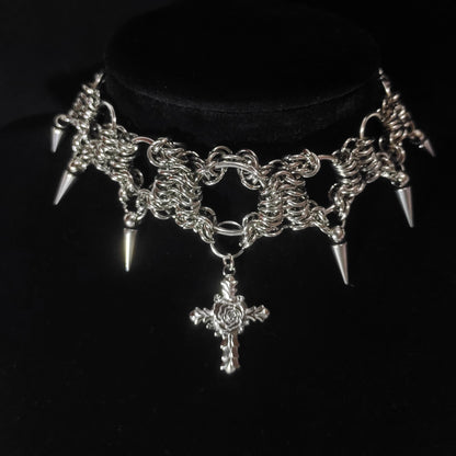 Handmade Chainmail 1012 Choker Necklace