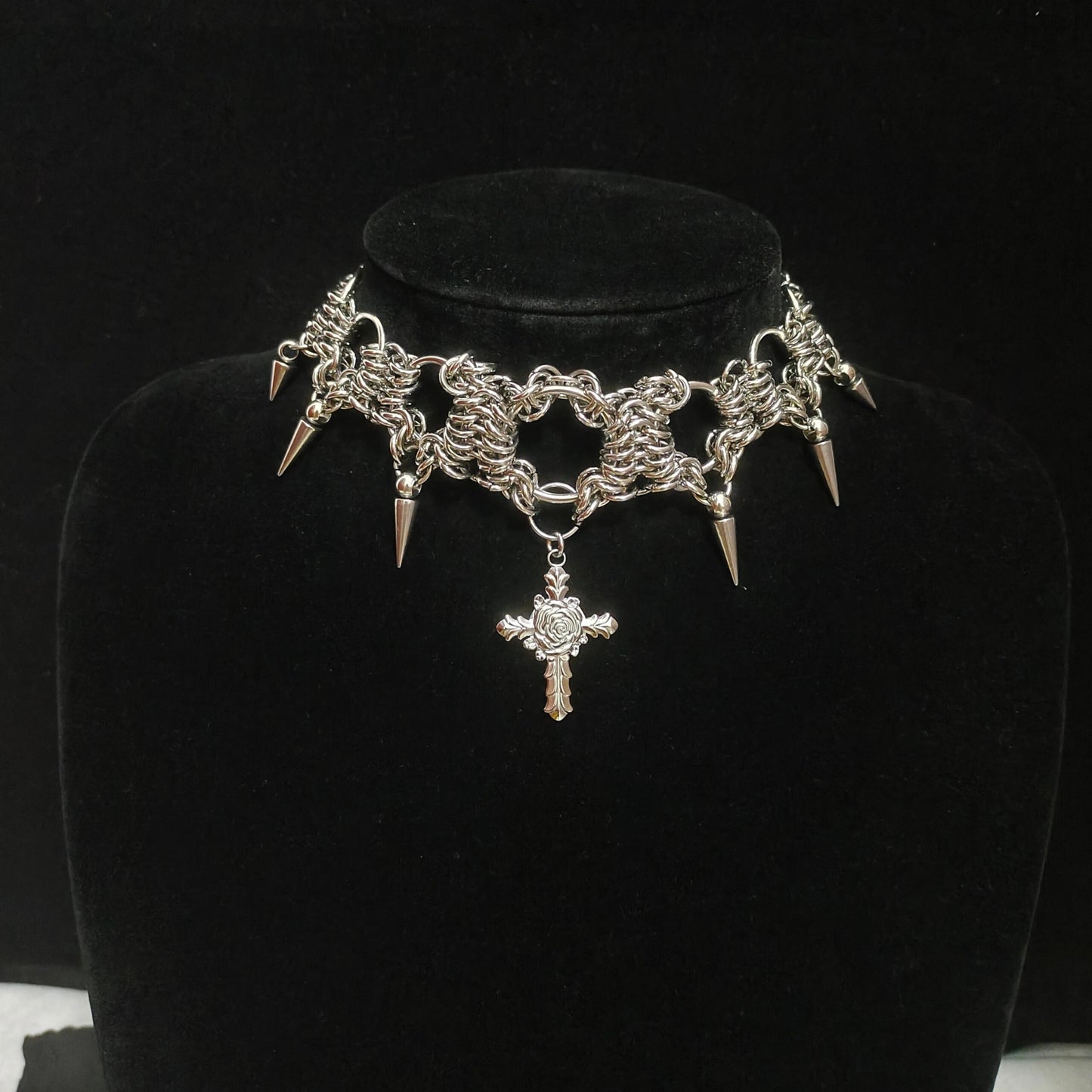 Handmade Chainmail 1012 Choker Necklace