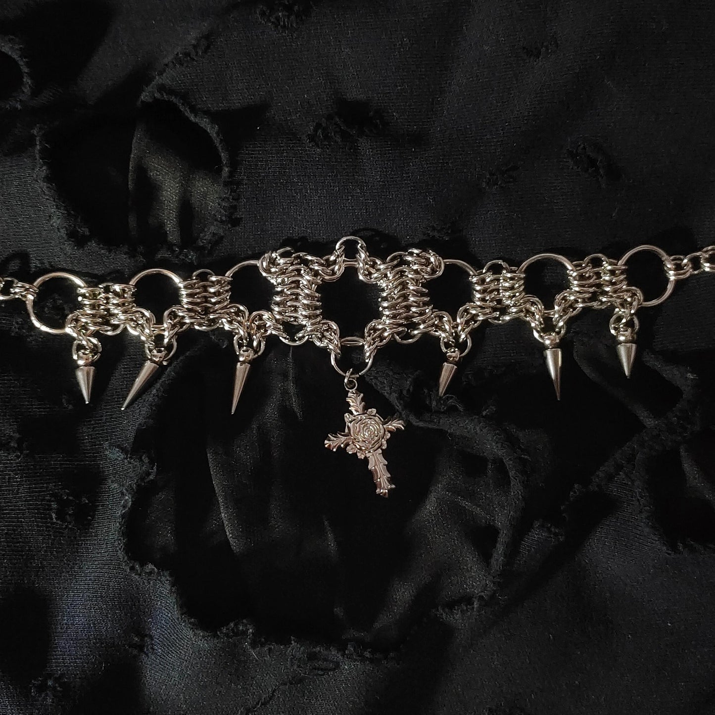Handmade Chainmail 1012 Choker Necklace