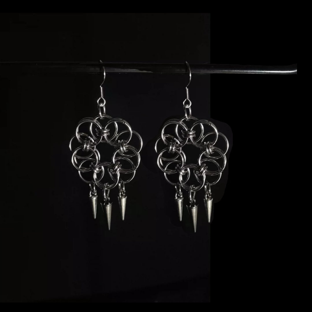 Handmade Chainmail 3017 Earrings