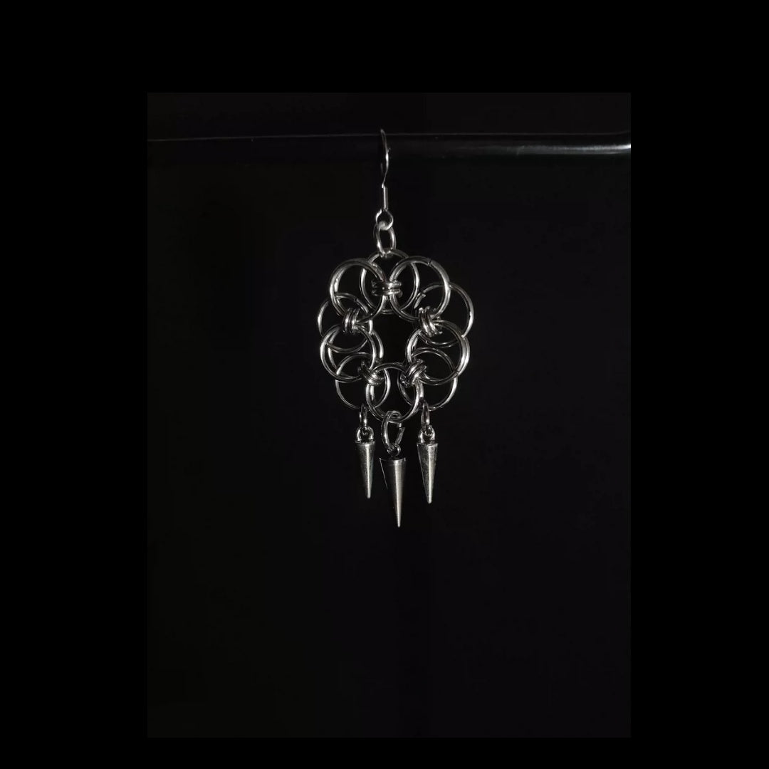 Handmade Chainmail 3017 Earrings