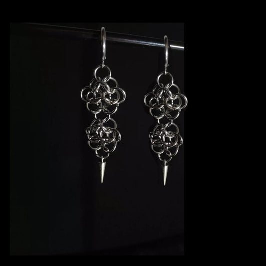 Handmade Chainmail 3018 Earrings