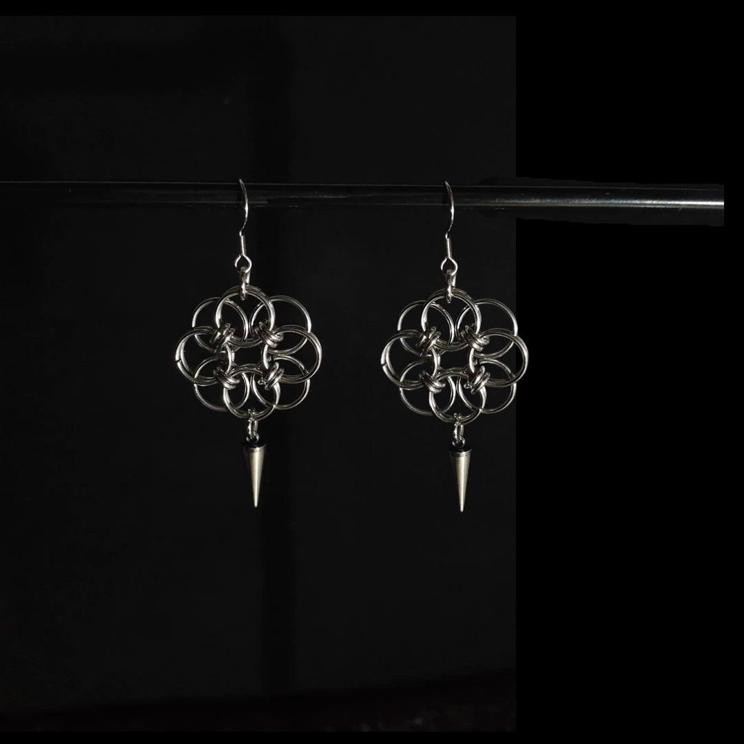 Handmade Chainmail 3019 Earrings