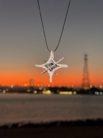 Celestial Ribbon Pendant Necklace