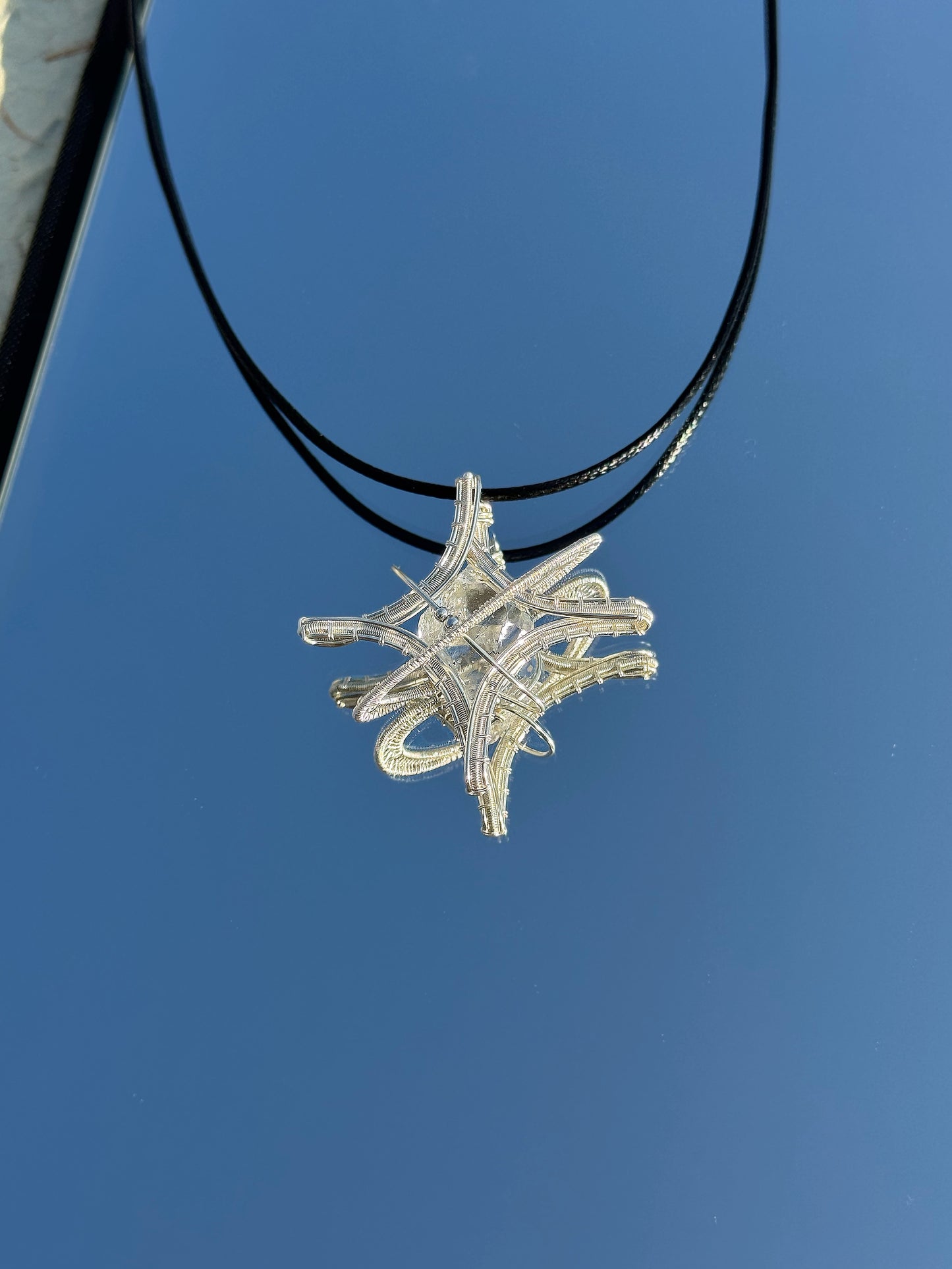 Celestial Ribbon Pendant Necklace