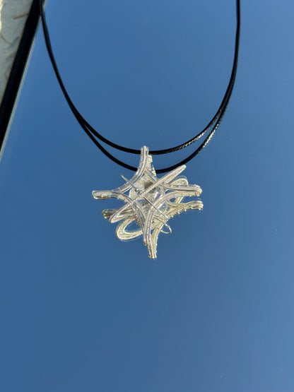Celestial Ribbon Pendant Necklace