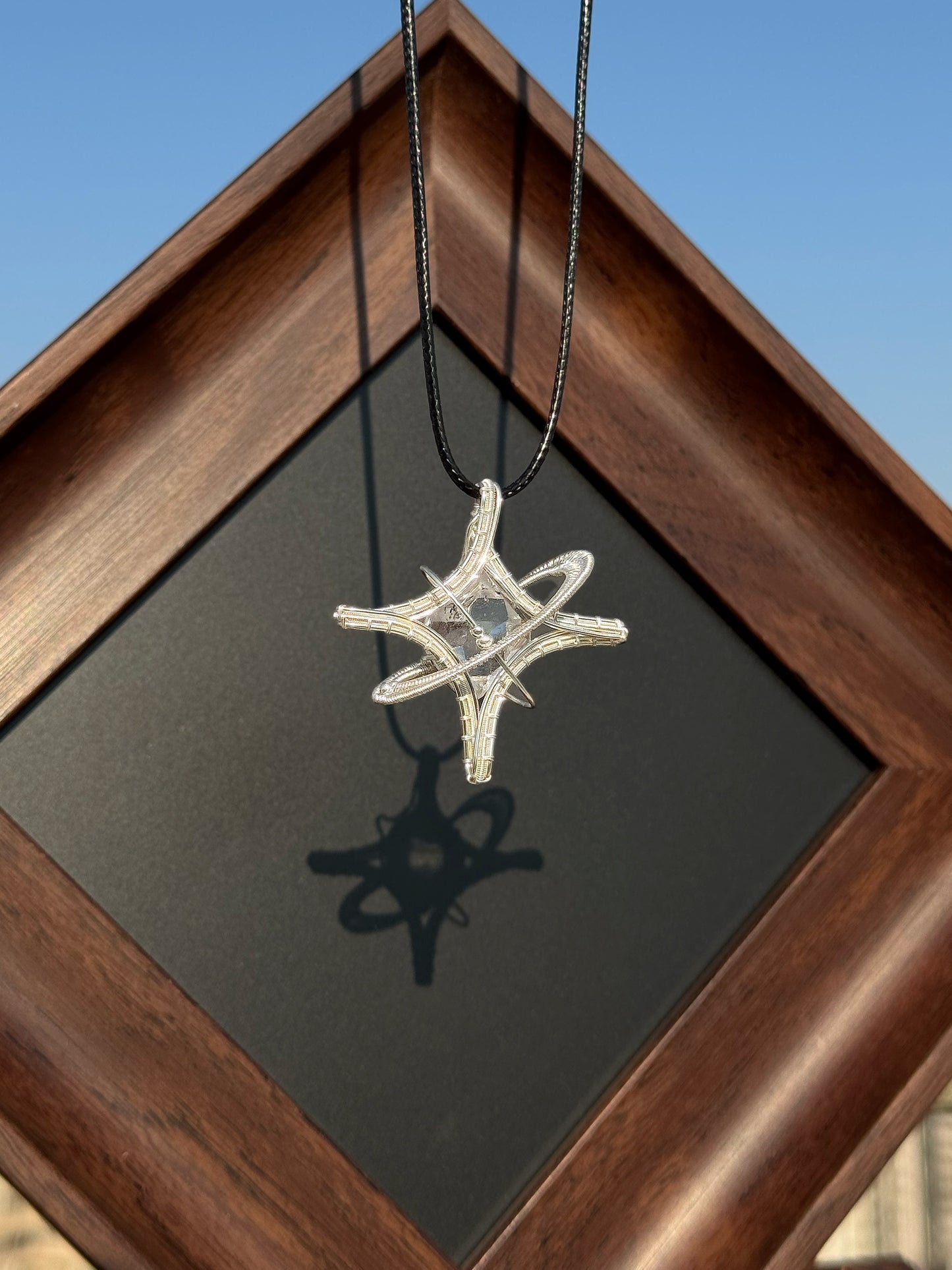 Celestial Ribbon Pendant Necklace