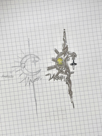 Moon Scepter Pendant Necklace