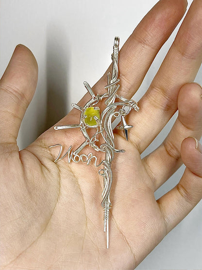 Moon Scepter Pendant Necklace