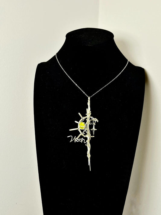 Moon Scepter Pendant Necklace