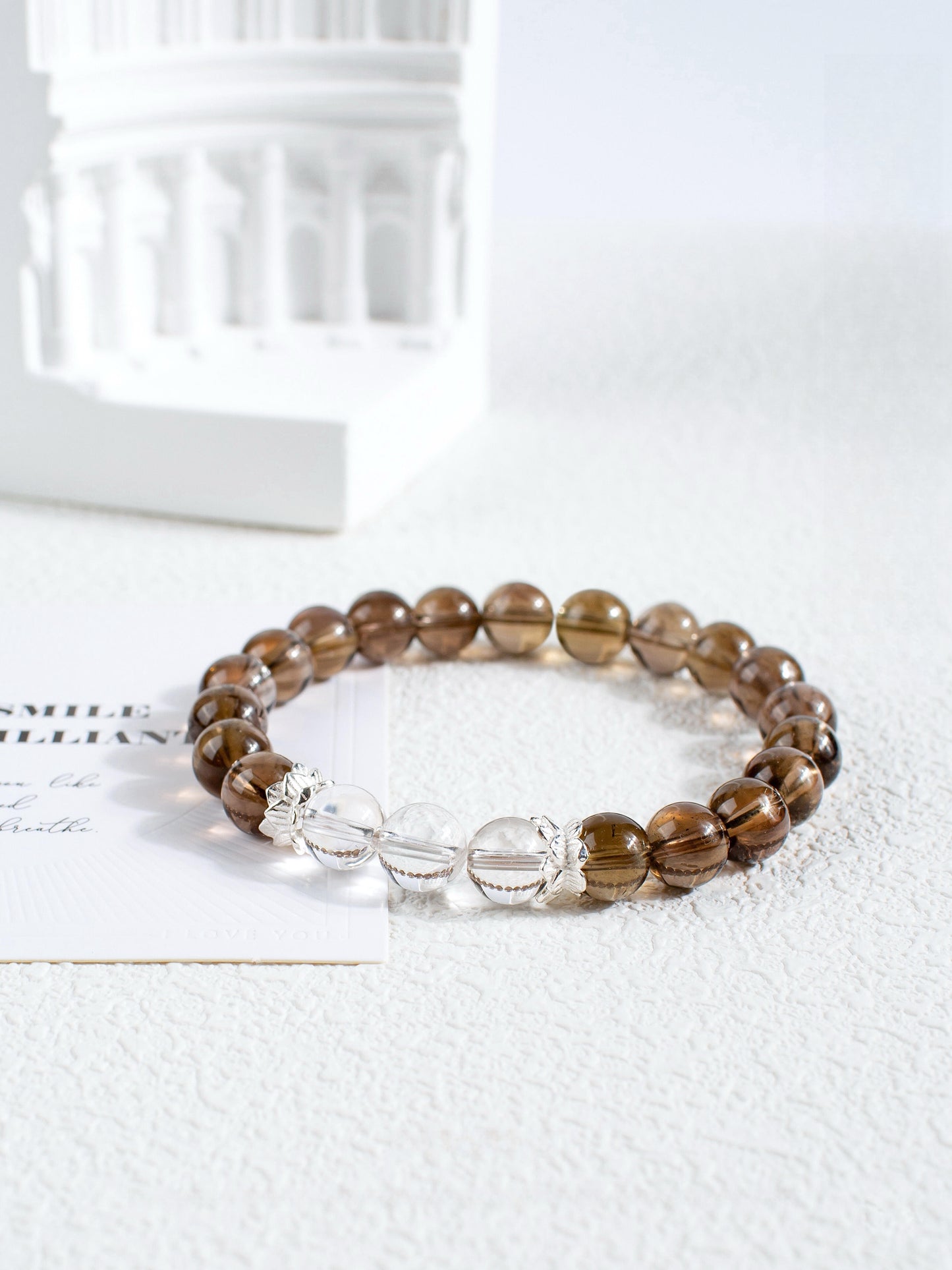 Serenity Smoky Quartz Crystal Bracelet