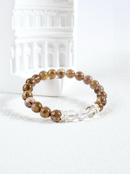 Serenity Smoky Quartz Crystal Bracelet