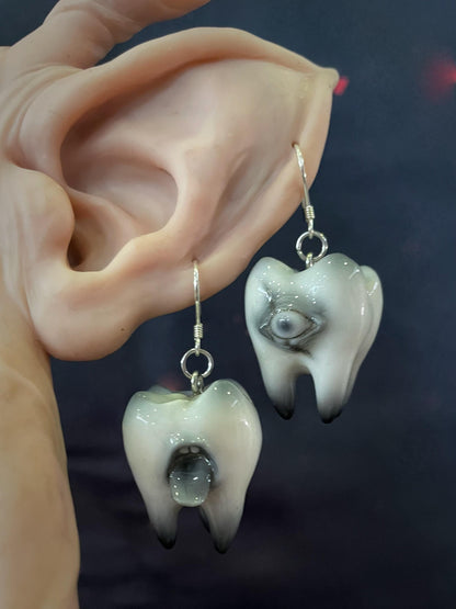 Tooth & Terror Resin Earrings